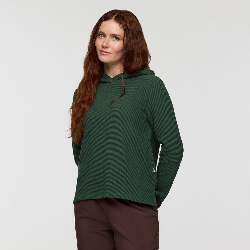 Atajo Long-Sleeve Waffle Hoodie - Women's, Cargo, Model Caitlyn