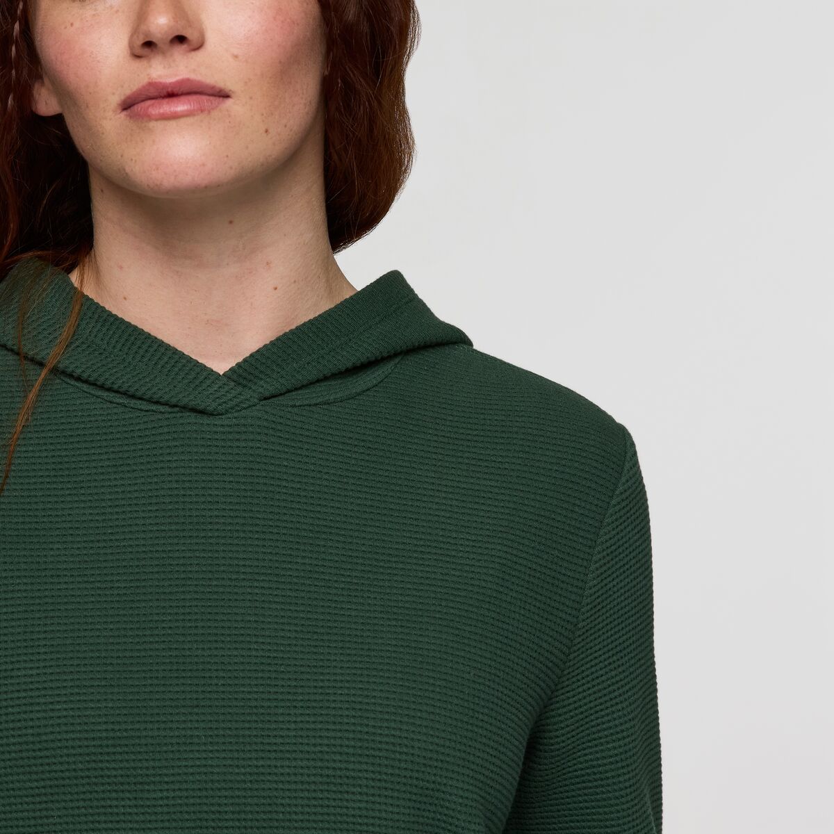Atajo Long-Sleeve Waffle Hoodie - Women's, Cargo, Model Caitlyn