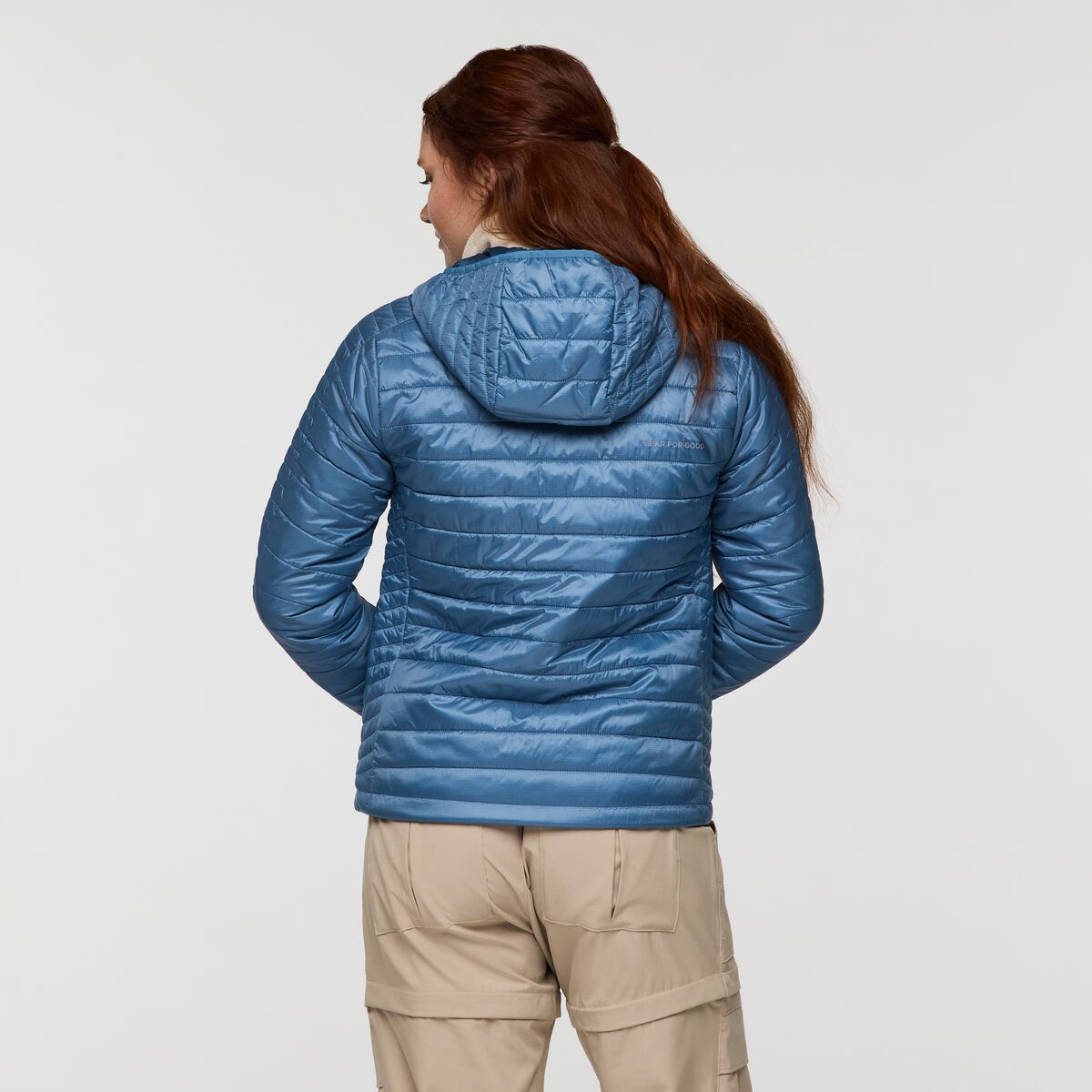 Capa Insulated Hooded Jacket - Women's, Fjord, Model Caitlyn