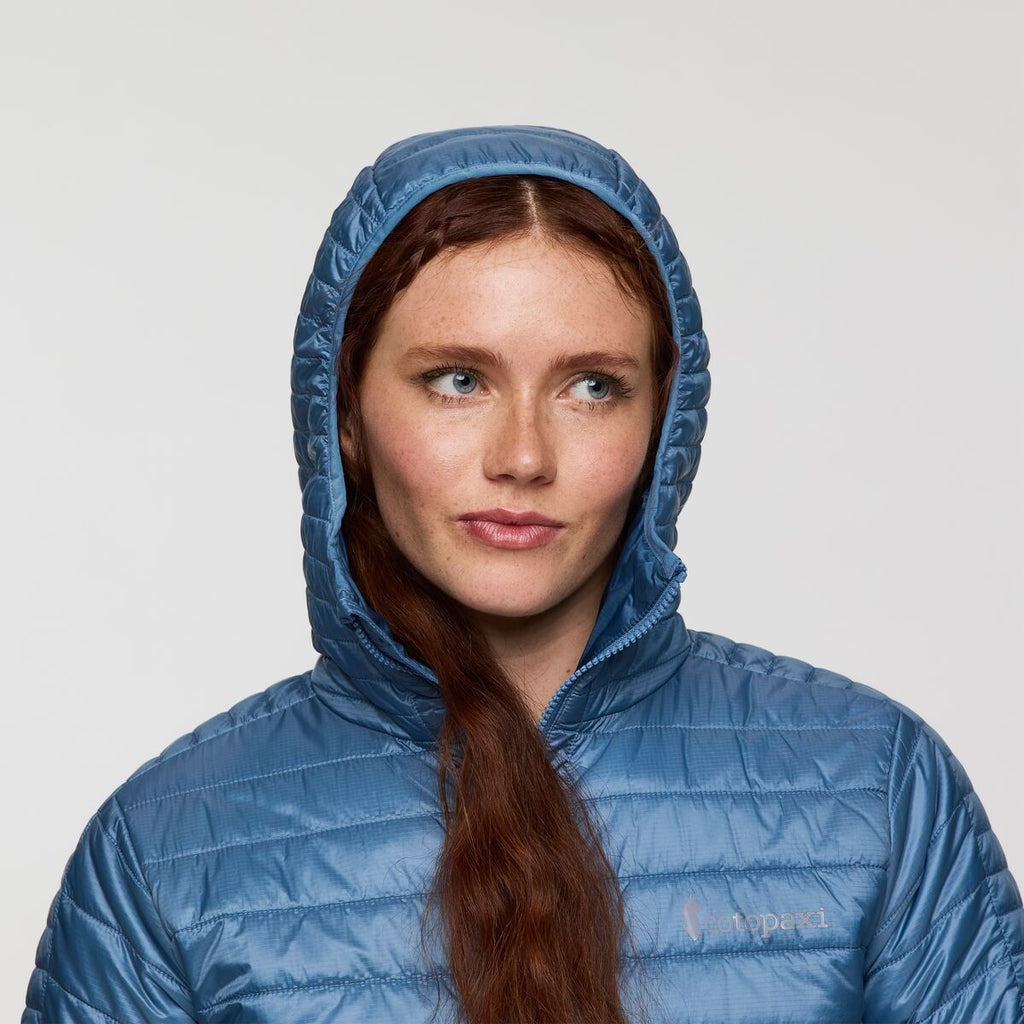 Capa Insulated Hooded Jacket - Women's, Fjord, Model Caitlyn