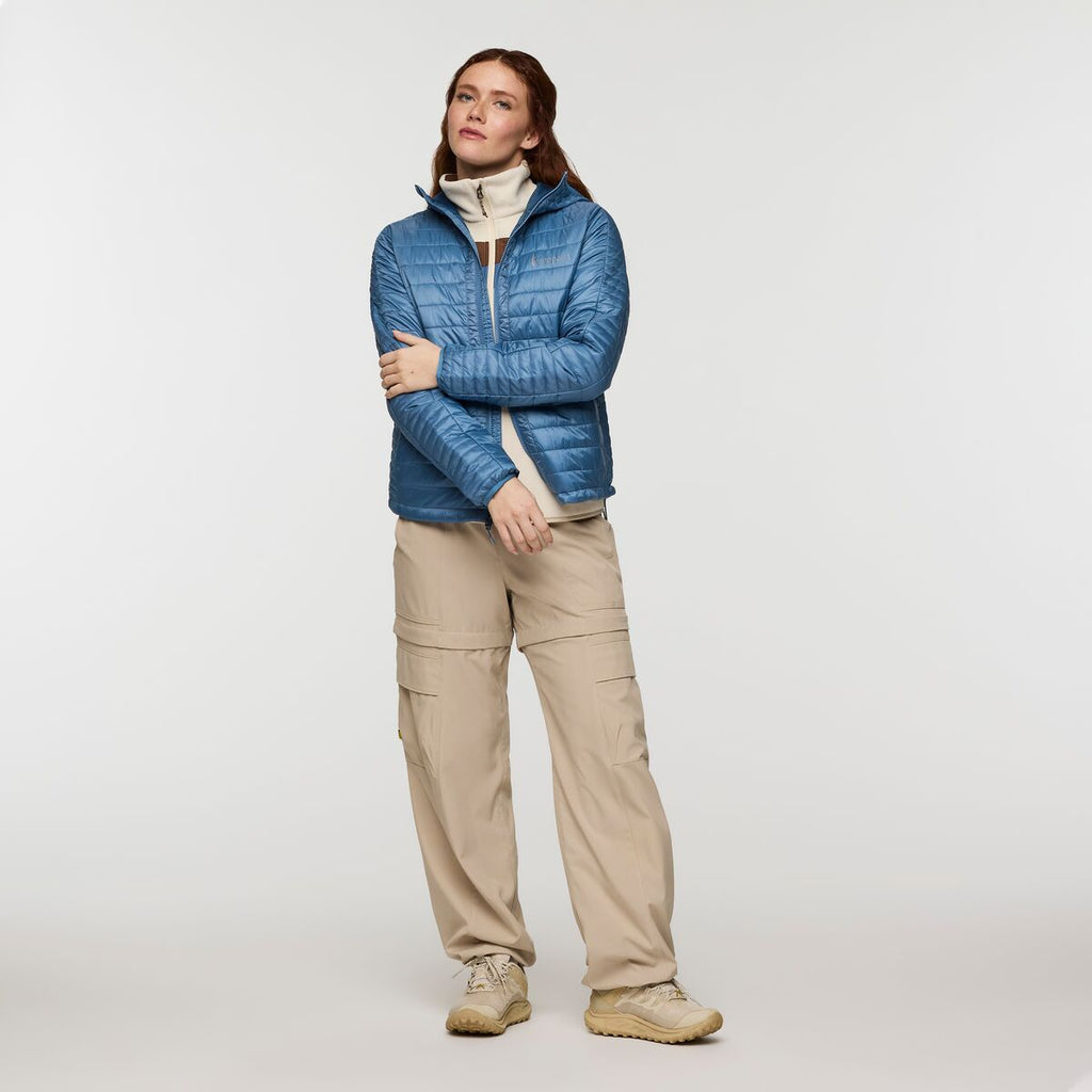 Capa Insulated Hooded Jacket - Women's, Fjord, Model Caitlyn