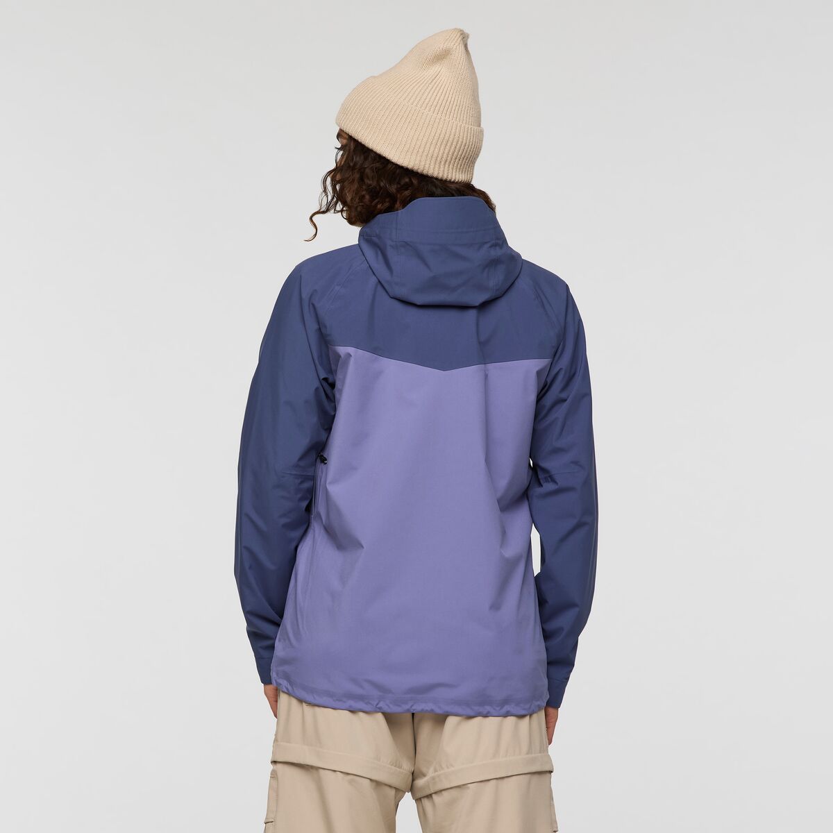 Impermeo 3L Hooded Shell Jacket - Women's, Dusk/Blue Smoke, Model Avery