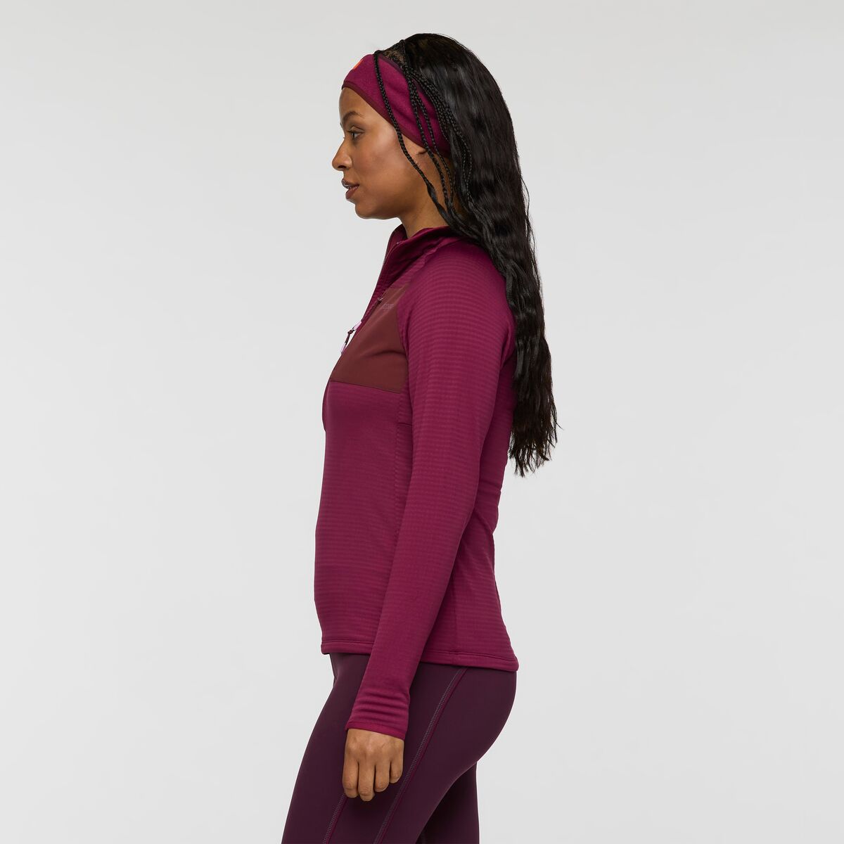 Otero Fleece Half-Zip Pullover - Women's, Jam, Model Charlie