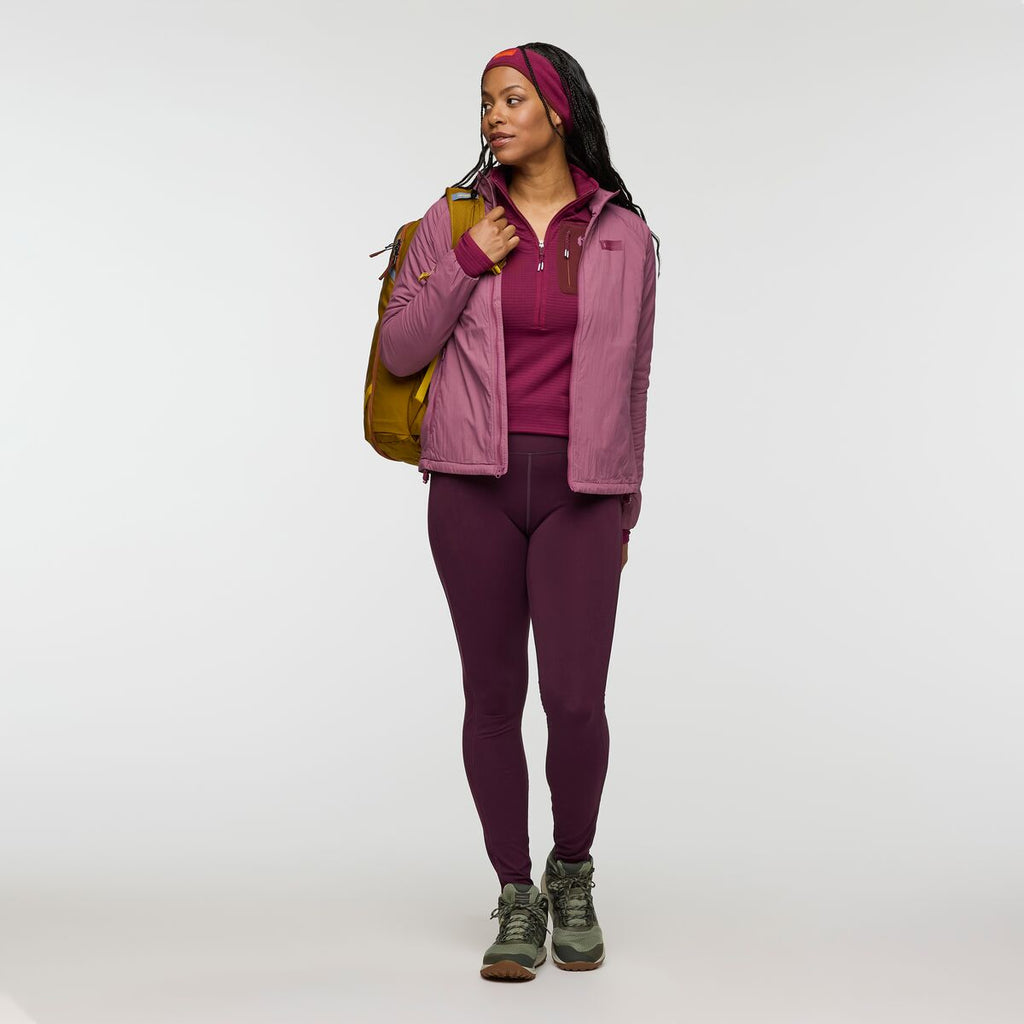 Otero Fleece Half-Zip Pullover - Women's, Jam, Model Charlie