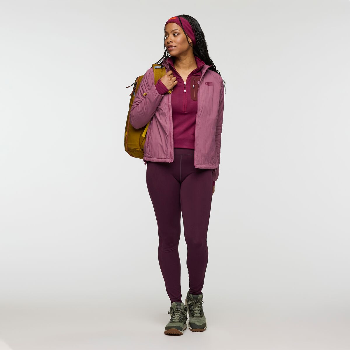 Otero Fleece Half-Zip Pullover - Women's, Jam, Model Charlie