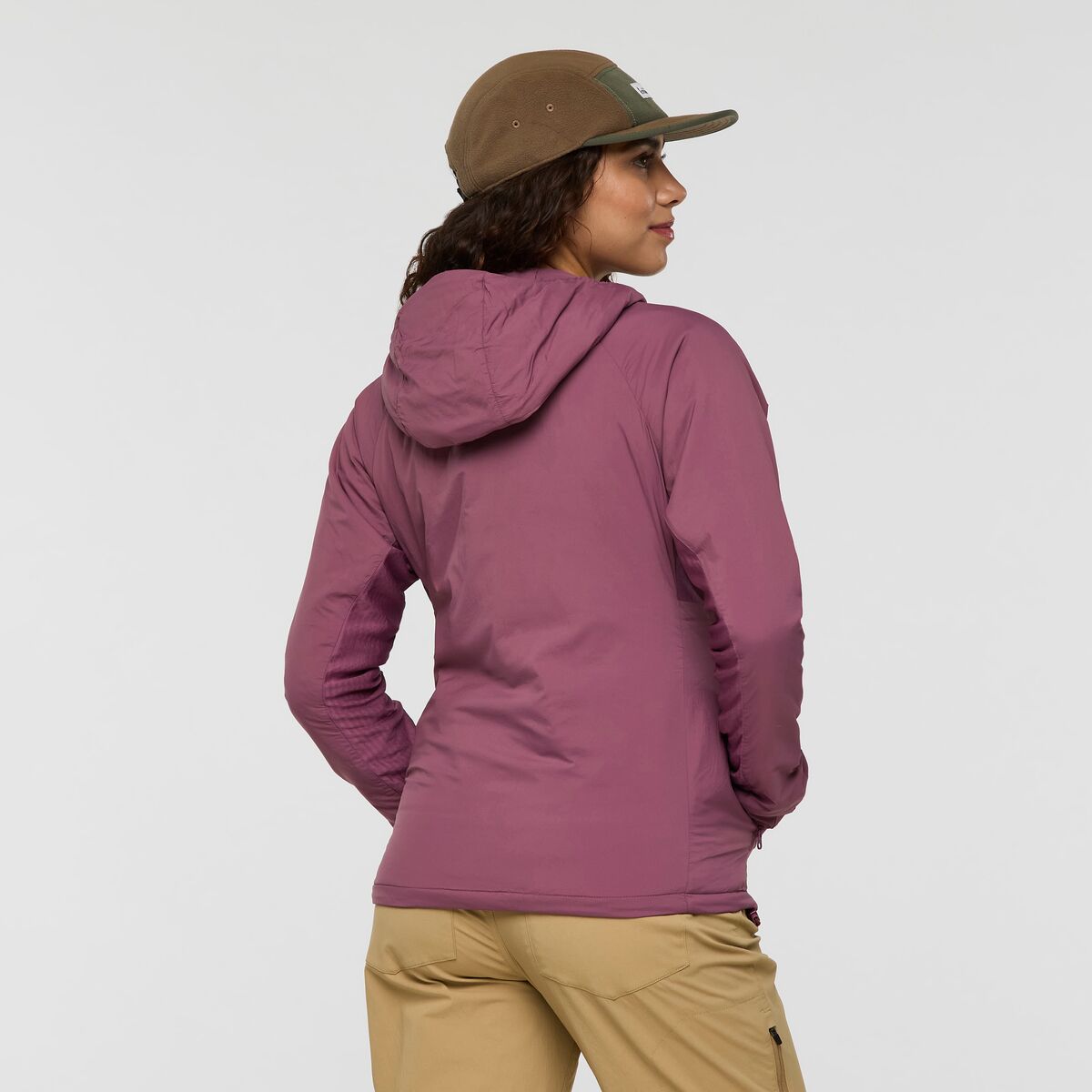 Pacaya 2.0 Insulated Hooded Jacket - Women's, Fig, Model Avery