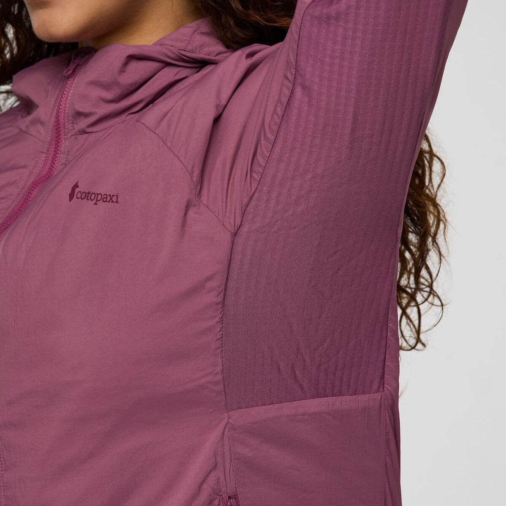 Pacaya 2.0 Insulated Hooded Jacket - Women's, Fig, Model Avery