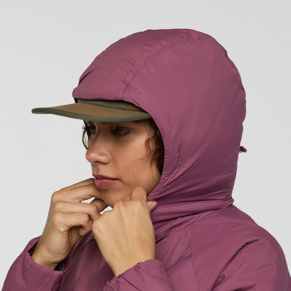 Pacaya 2.0 Insulated Hooded Jacket - Women's, Fig, Model Avery