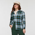 Quedo Flannel Shirt - Women's, Cargo Plaid, Model Caitlyn