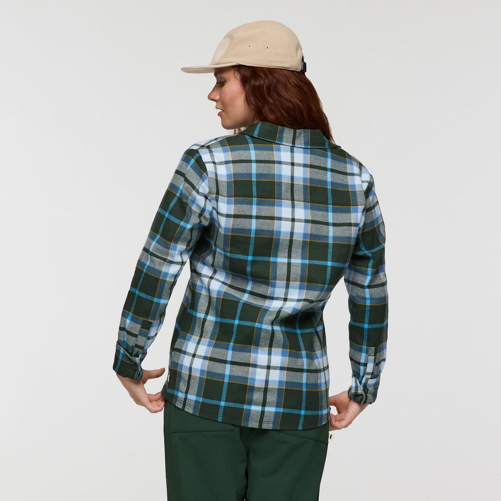 Quedo Flannel Shirt - Women's, Cargo Plaid, Model Caitlyn