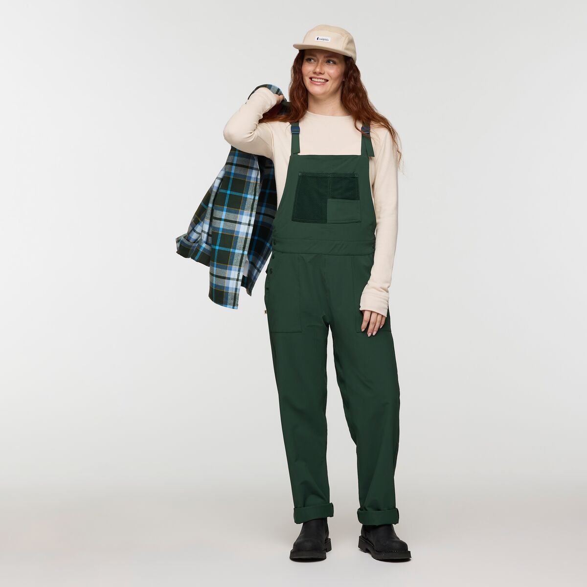 Quedo Flannel Shirt - Women's, Cargo Plaid, Model Caitlyn