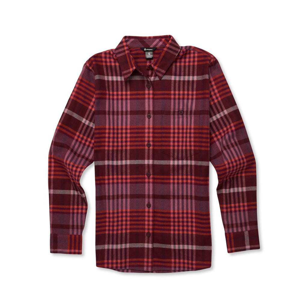 Quedo Flannel Shirt - Women's, Mulberry Plaid, flatlay