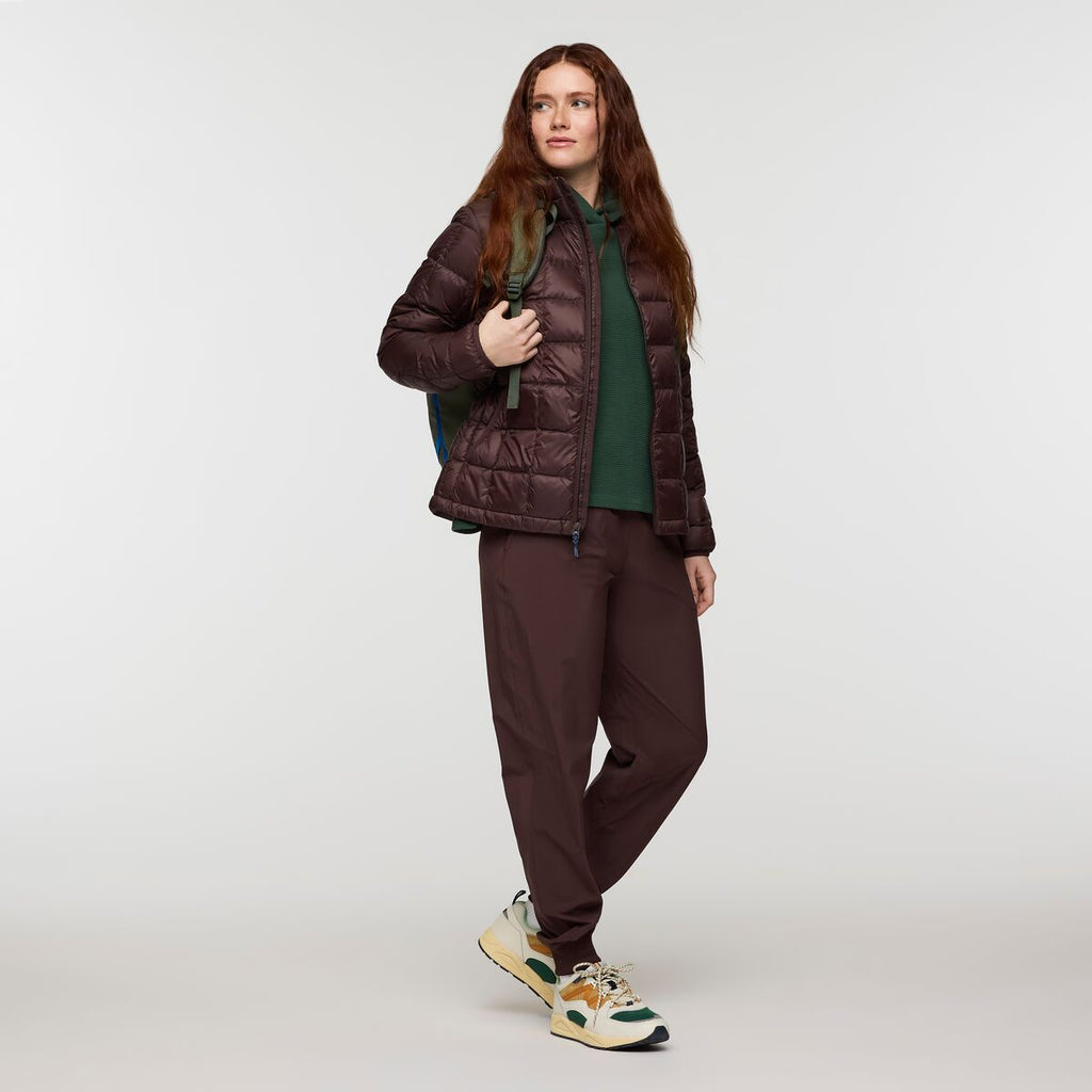 Repleto Down Jacket - Women's, Coffee, Model Caitlyn