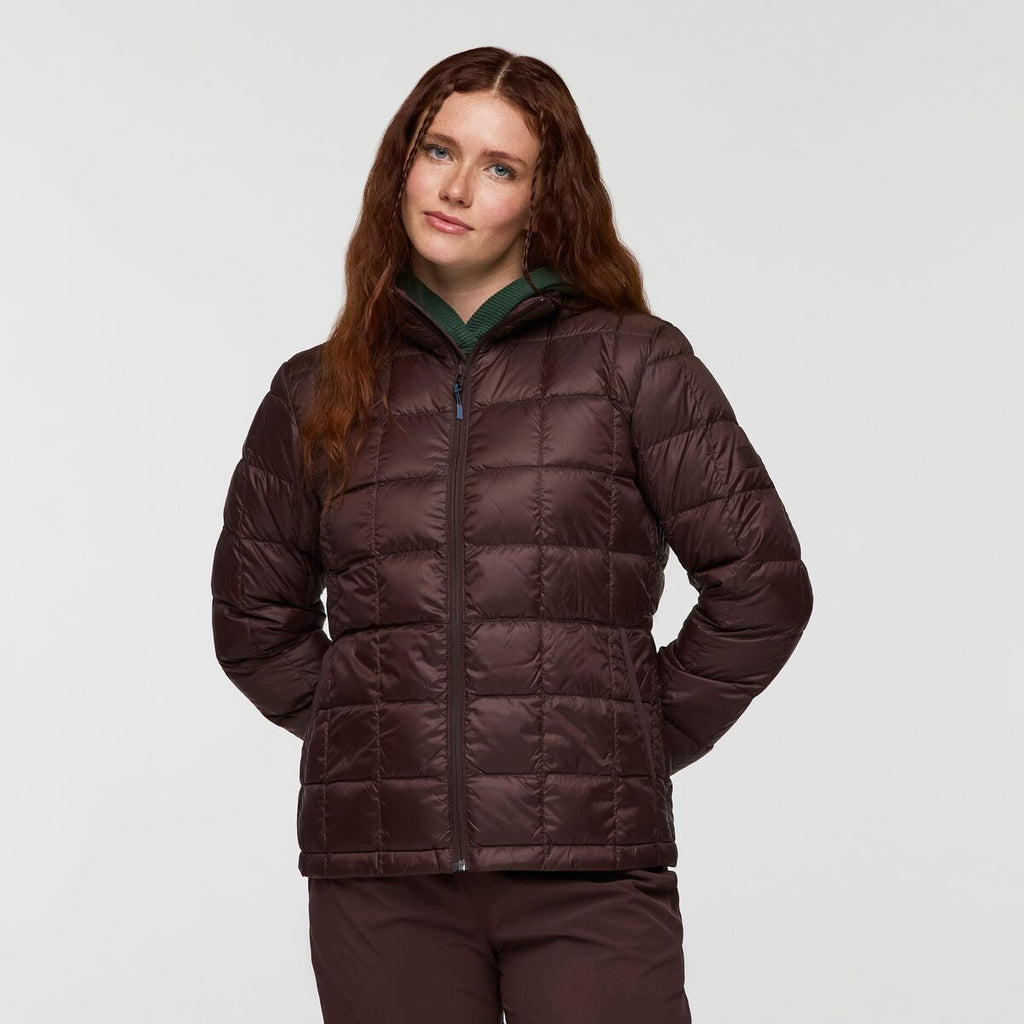 Repleto Down Jacket - Women's, Coffee, Model Caitlyn