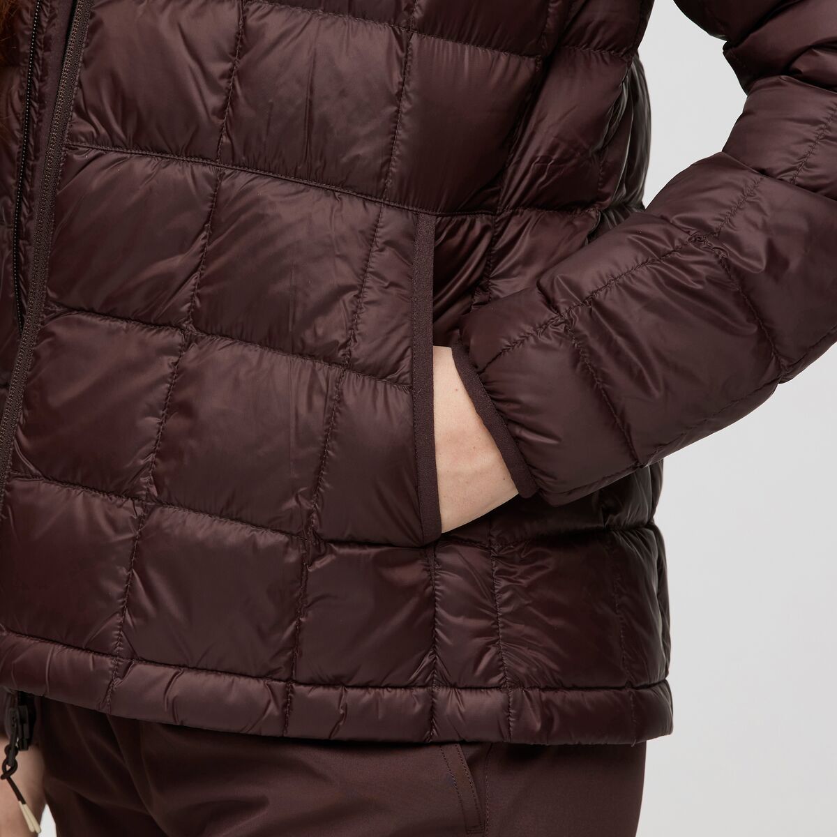 Repleto Down Jacket - Women's, Coffee, Model Caitlyn
