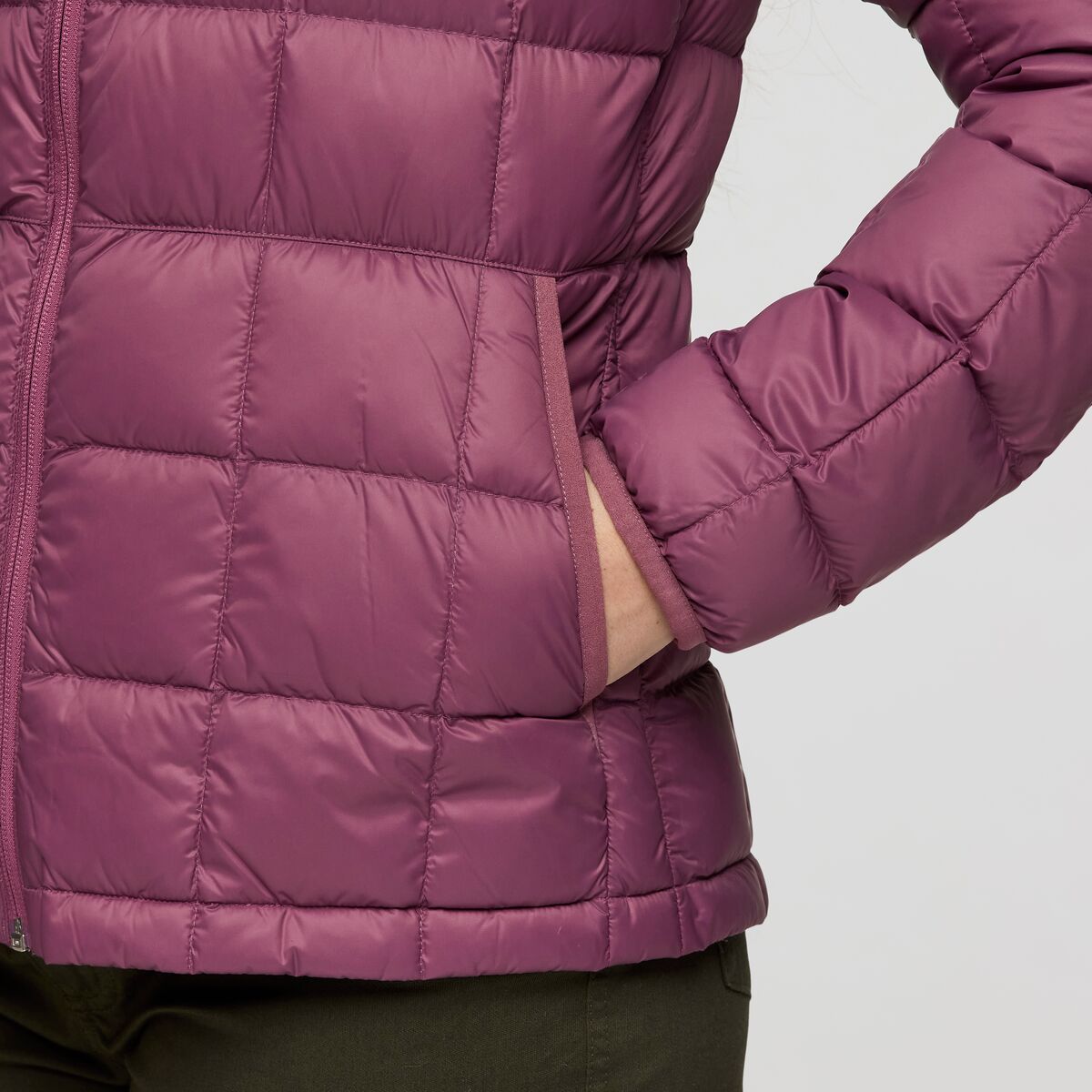 Repleto Down Jacket - Women's, Fig, Model Caitlyn
