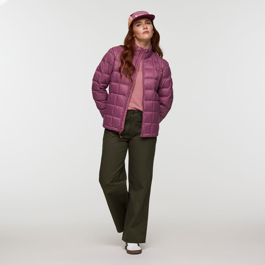 Repleto Down Jacket - Women's, Fig, Model Caitlyn