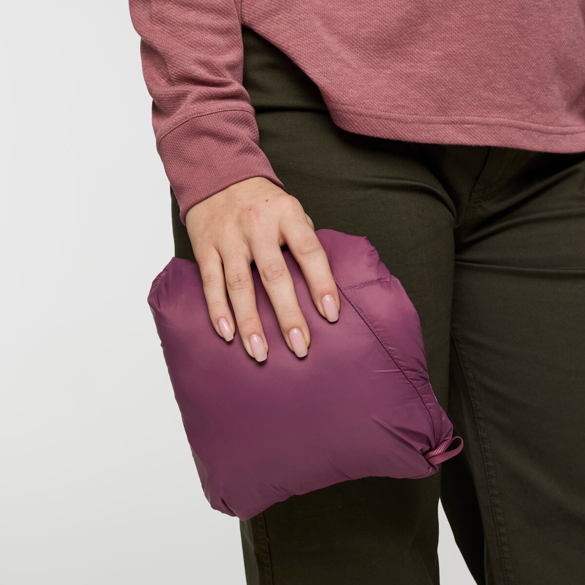 Repleto Down Jacket - Women's, Fig, Model Caitlyn