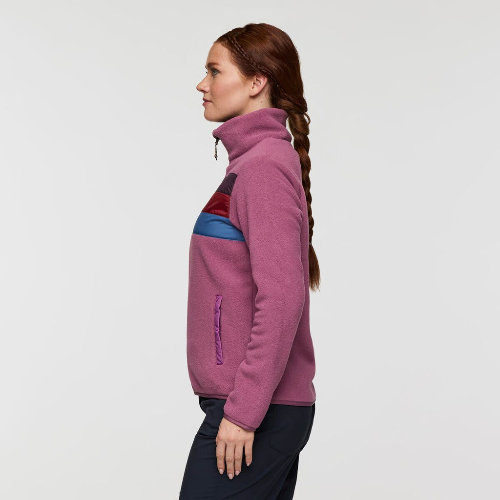 Teca Fleece Full-Zip Jacket - Women's, Fruit Smoothie, Model Caitlyn