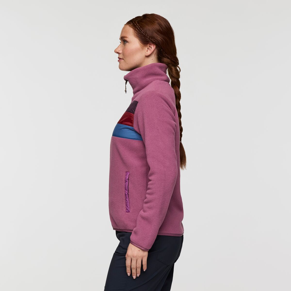 Teca Fleece Full-Zip Jacket - Women's, Fruit Smoothie, Model Caitlyn