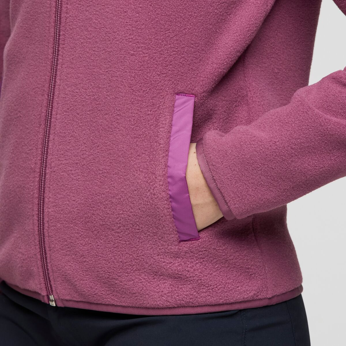 Teca Fleece Full-Zip Jacket - Women's, Fruit Smoothie, Model Caitlyn