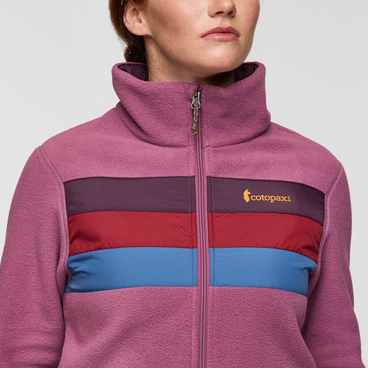 Teca Fleece Full-Zip Jacket - Women's, Fruit Smoothie, Model Caitlyn