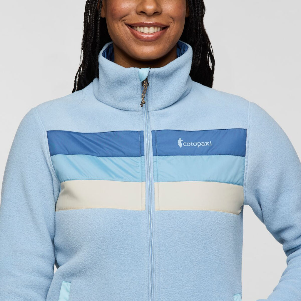 Teca Fleece Full-Zip Jacket - Women's, Ice Cold, Model Charlie