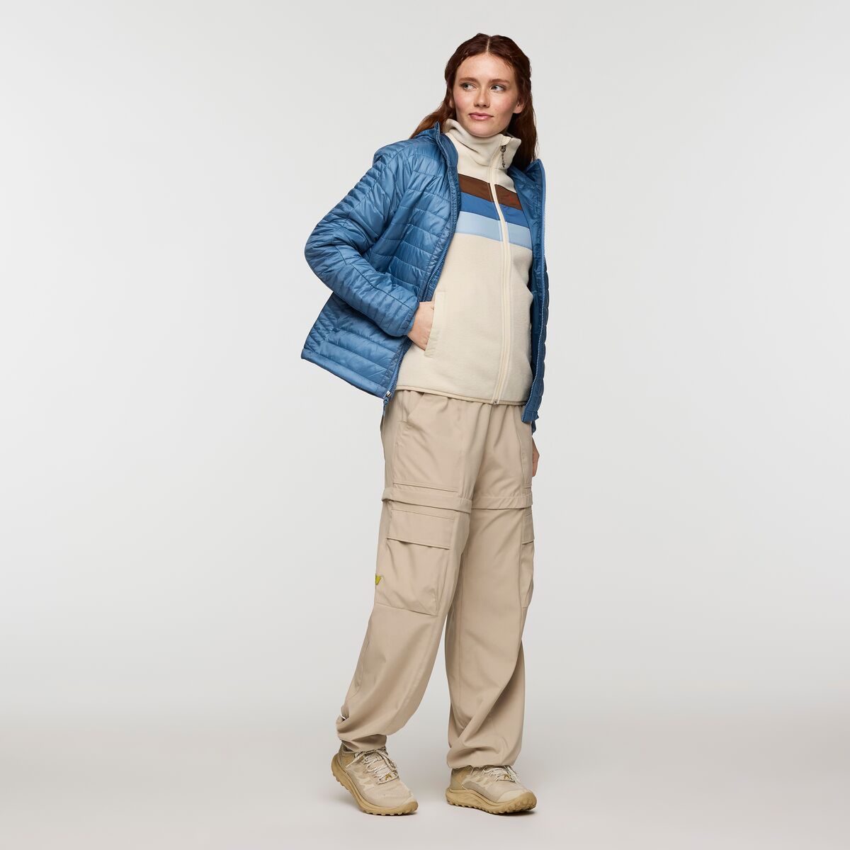Teca Fleece Full-Zip Jacket - Women's, Light Jog, Model Caitlyn