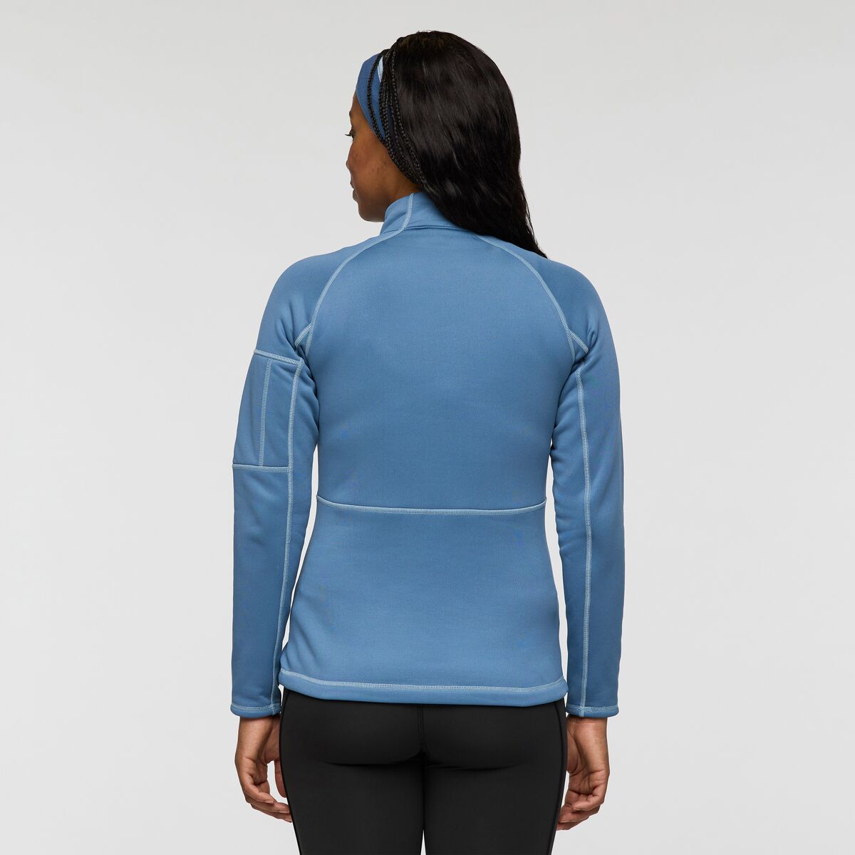 Tempa Fleece Half-Zip Pullover - Women's, Fjord, Model Charlie