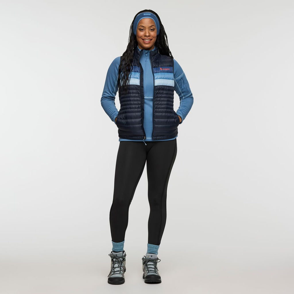 Tempa Fleece Half-Zip Pullover - Women's, Fjord, Model Charlie