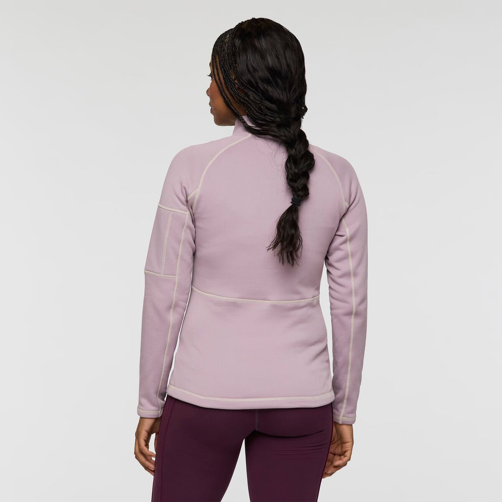 Tempa Fleece Half-Zip Pullover - Women's, Quartz, Model Charlie