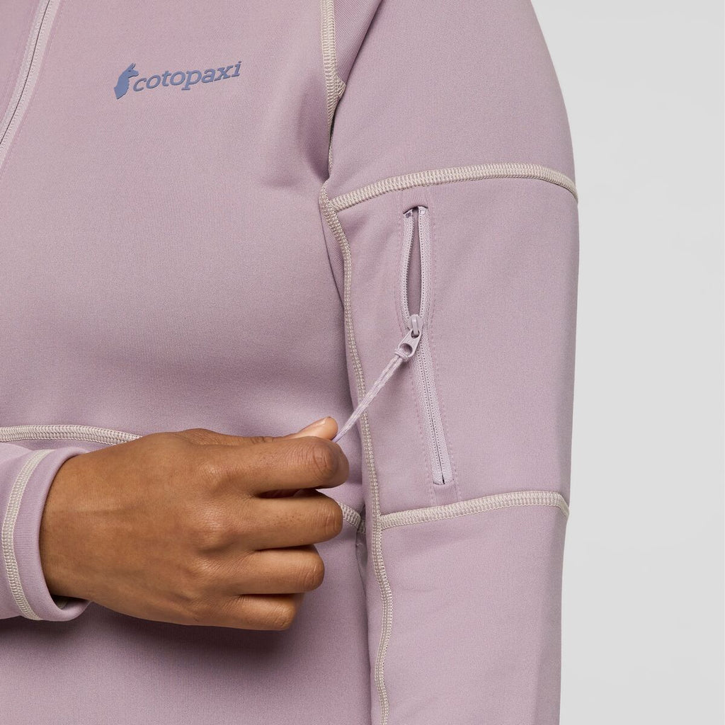 Tempa Fleece Half-Zip Pullover - Women's, Quartz, Model Charlie