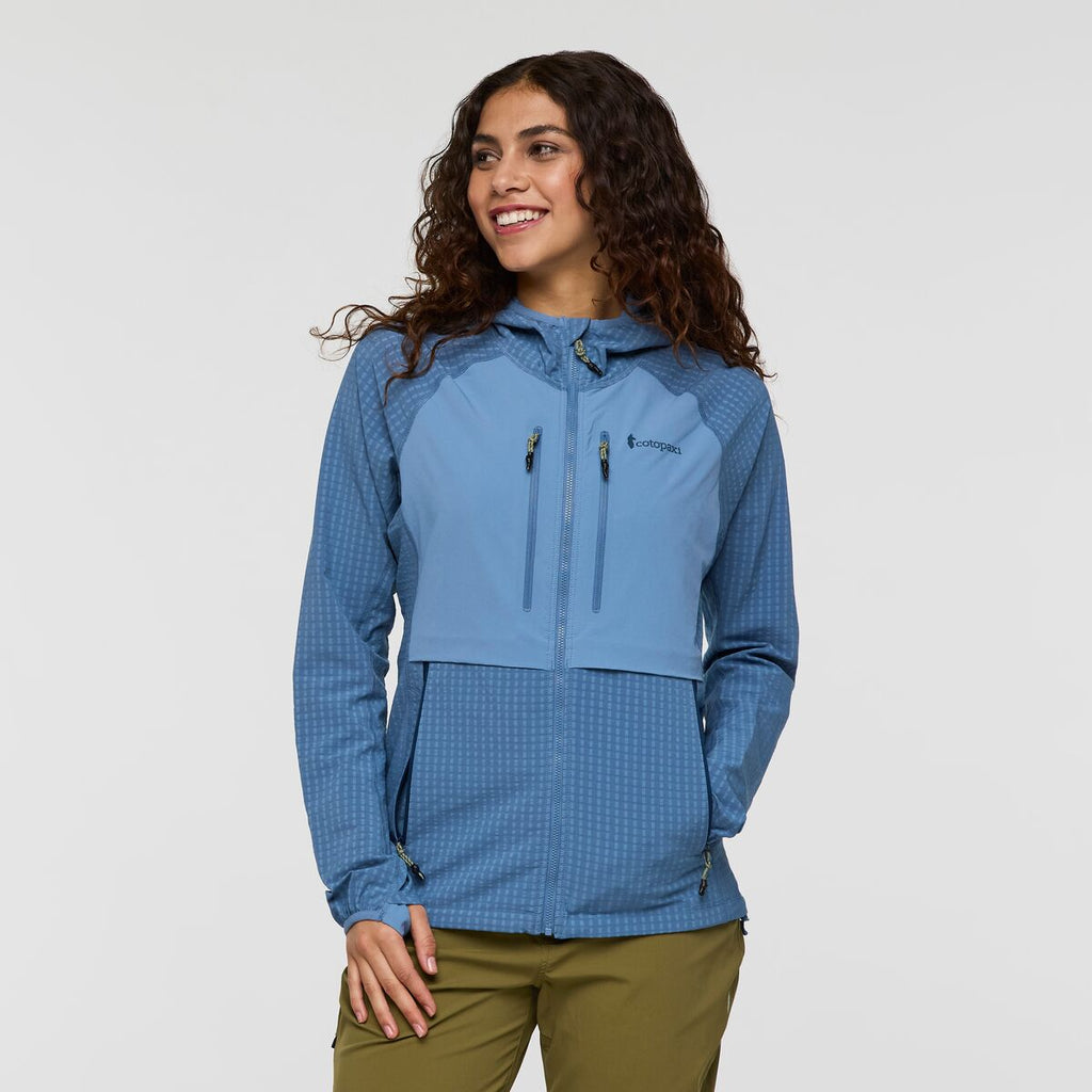 Yermo Hooded Jacket - Women's, Fjord, Model Avery