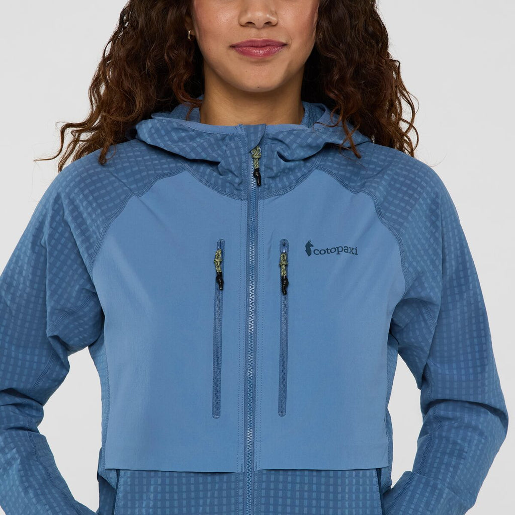 Yermo Hooded Jacket - Women's, Fjord, Model Avery