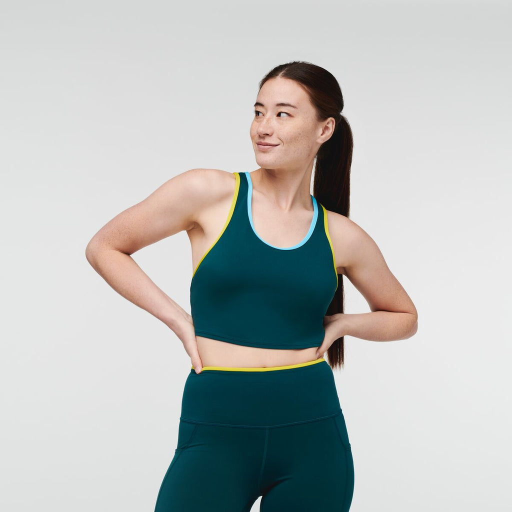 Mari Crop - Women's, Deep Ocean, Model Aya