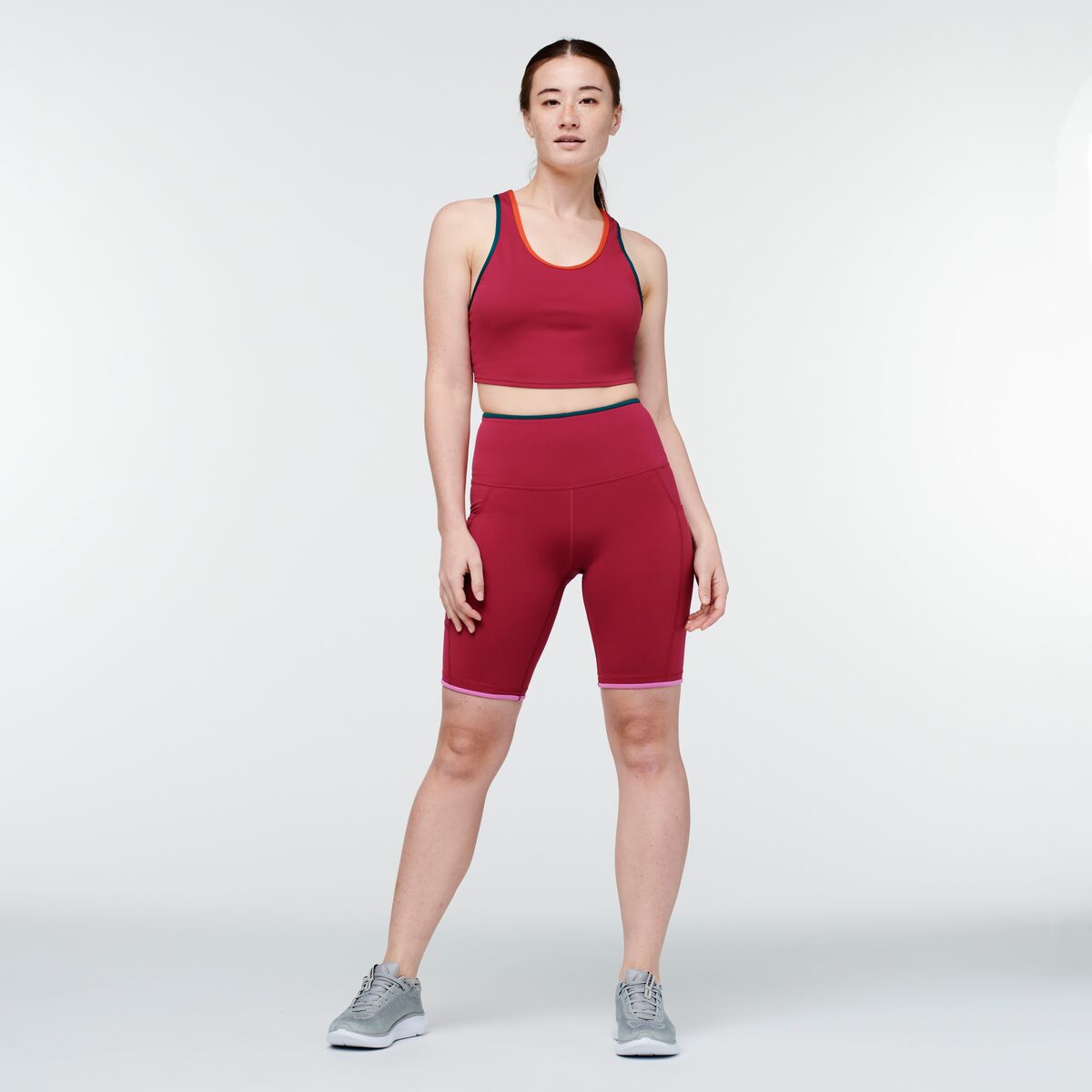 Mari Crop - Women's, Raspberry, Model Aya