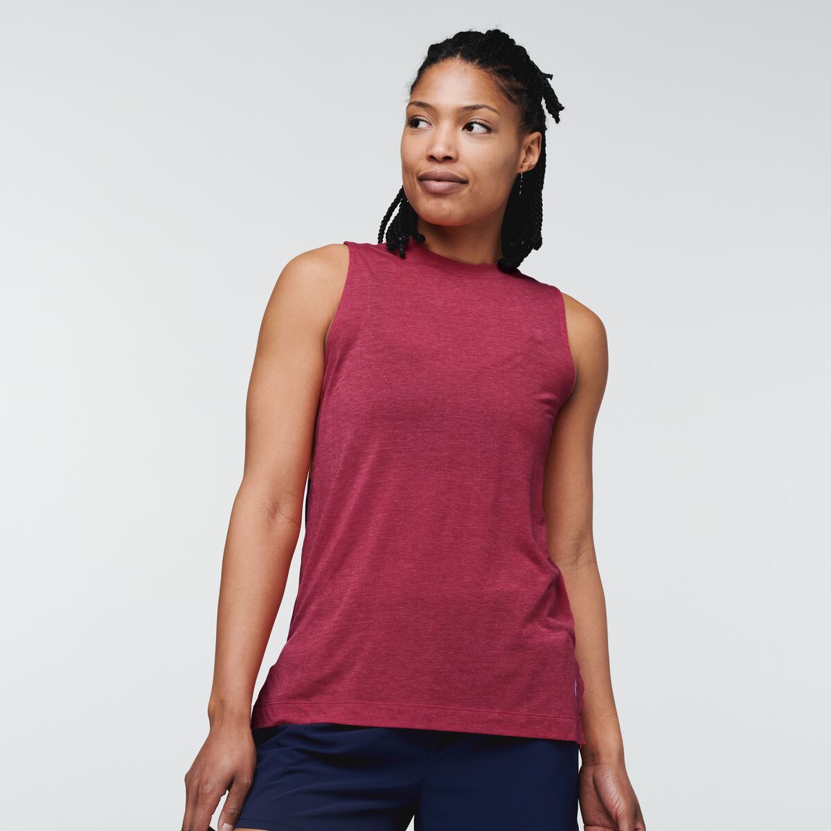 Paseo Travel Tank - Women's, Raspberry, Model Callie