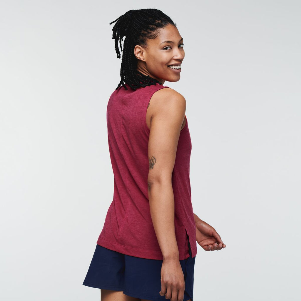 Paseo Travel Tank - Women's, Raspberry, Model Callie