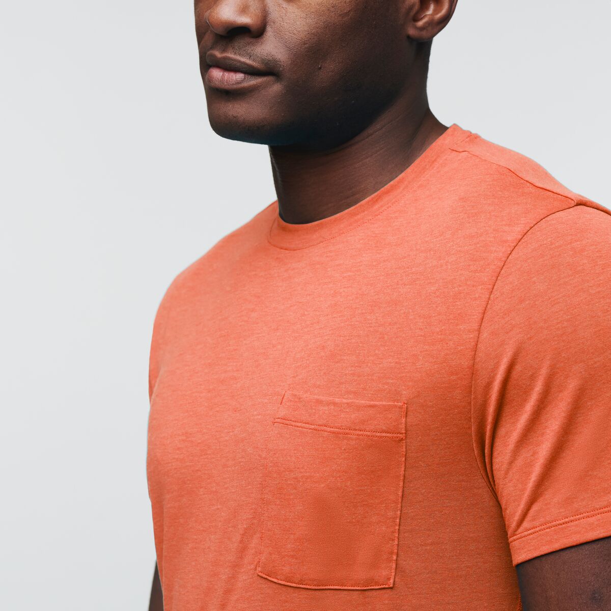 Paseo Travel Pocket T-Shirt - Men's, Canyon, Model Jeremy