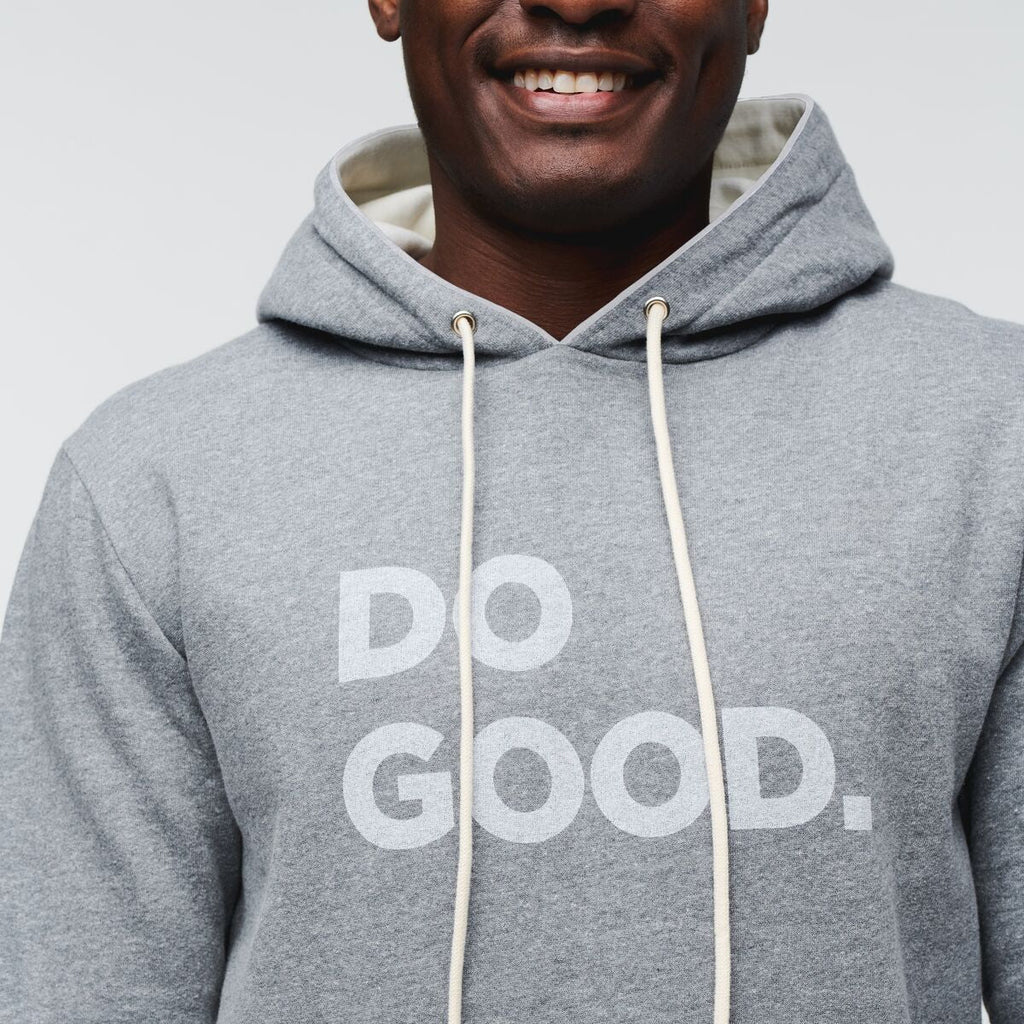 Do Good Hoodie - Men's, Heather Grey, Model Jeremy