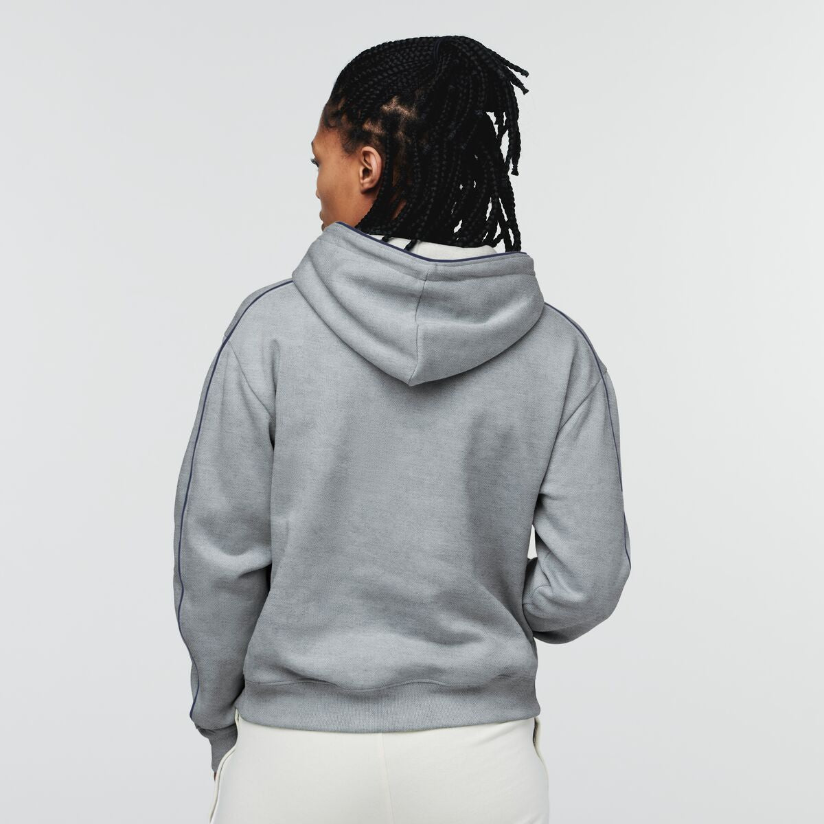 Do Good Organic Pullover Hoodie - Women's, Heather Grey, Model Callie