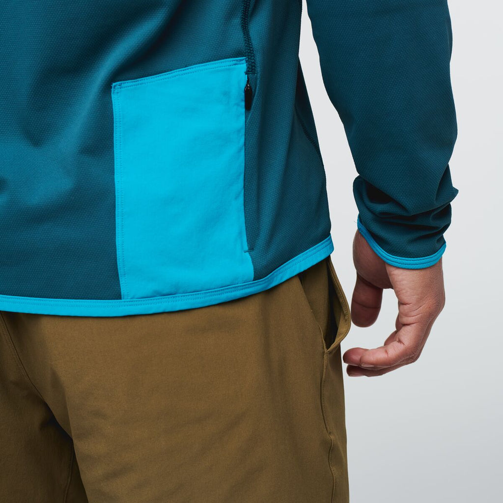 Sombra Sun Hoodie - Men's, Deep Ocean, Model Mario