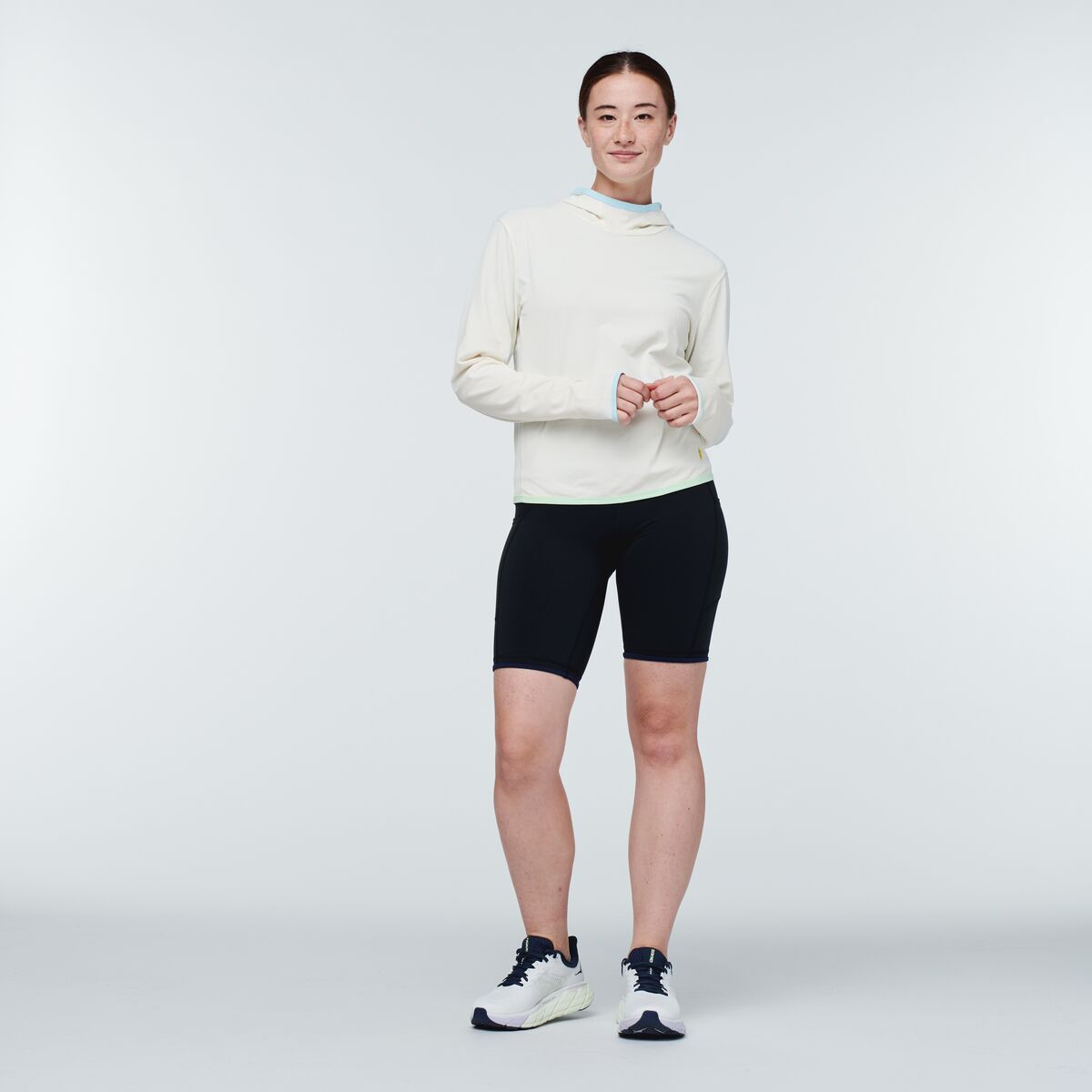Sombra Sun Hoodie - Women's, Bone, Model Aya
