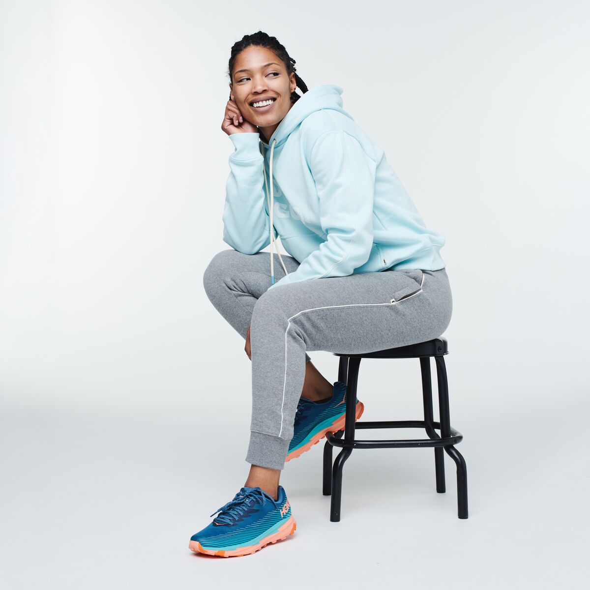 Sweatpant - Women's, Heather Grey, Model Callie