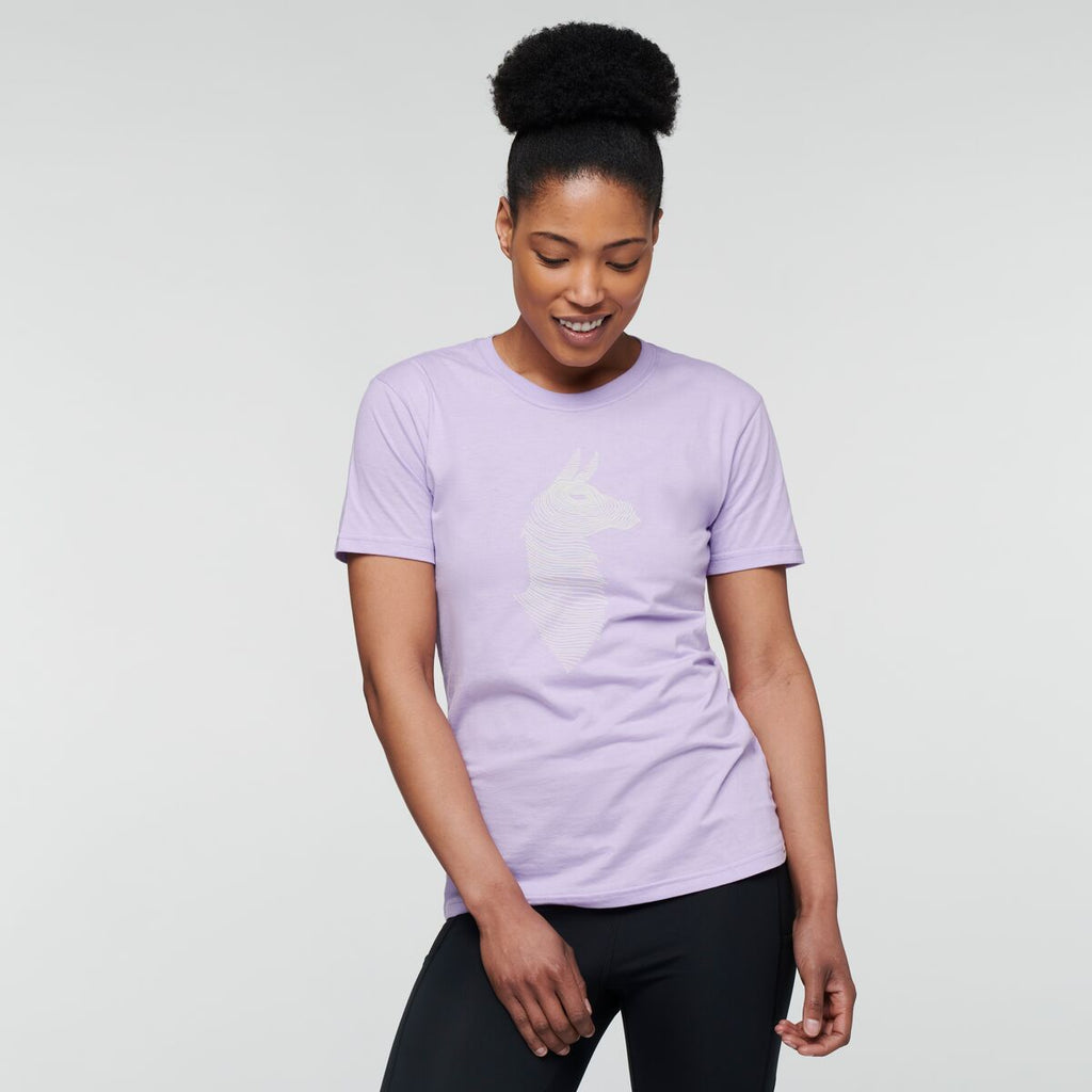 Topo Llama T-shirt - Women's, Thistle