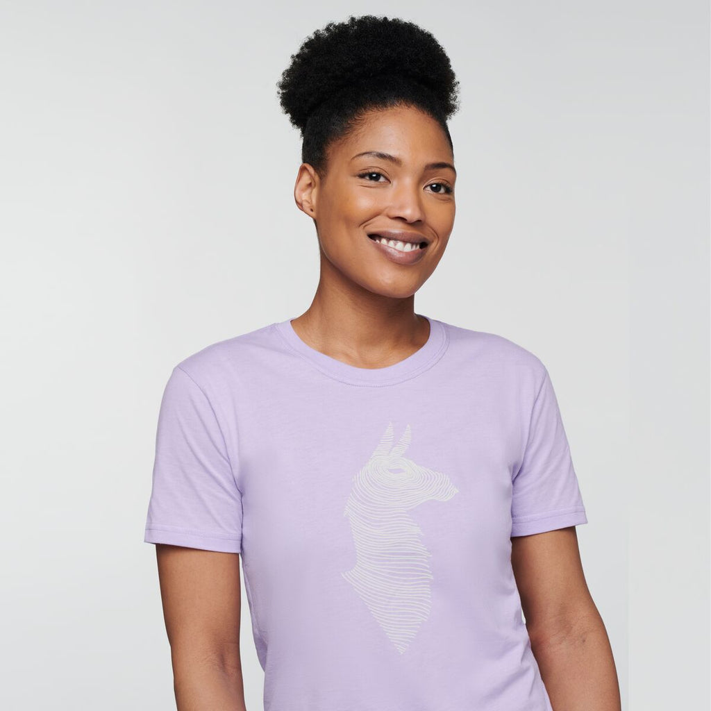 Topo Llama T-shirt - Women's, Thistle