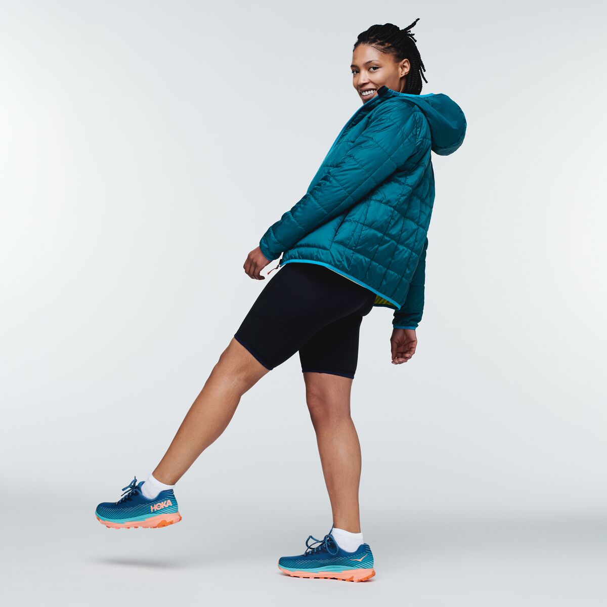 Teca Cálido Hooded Jacket - Women's, Video Tape, Model Callie