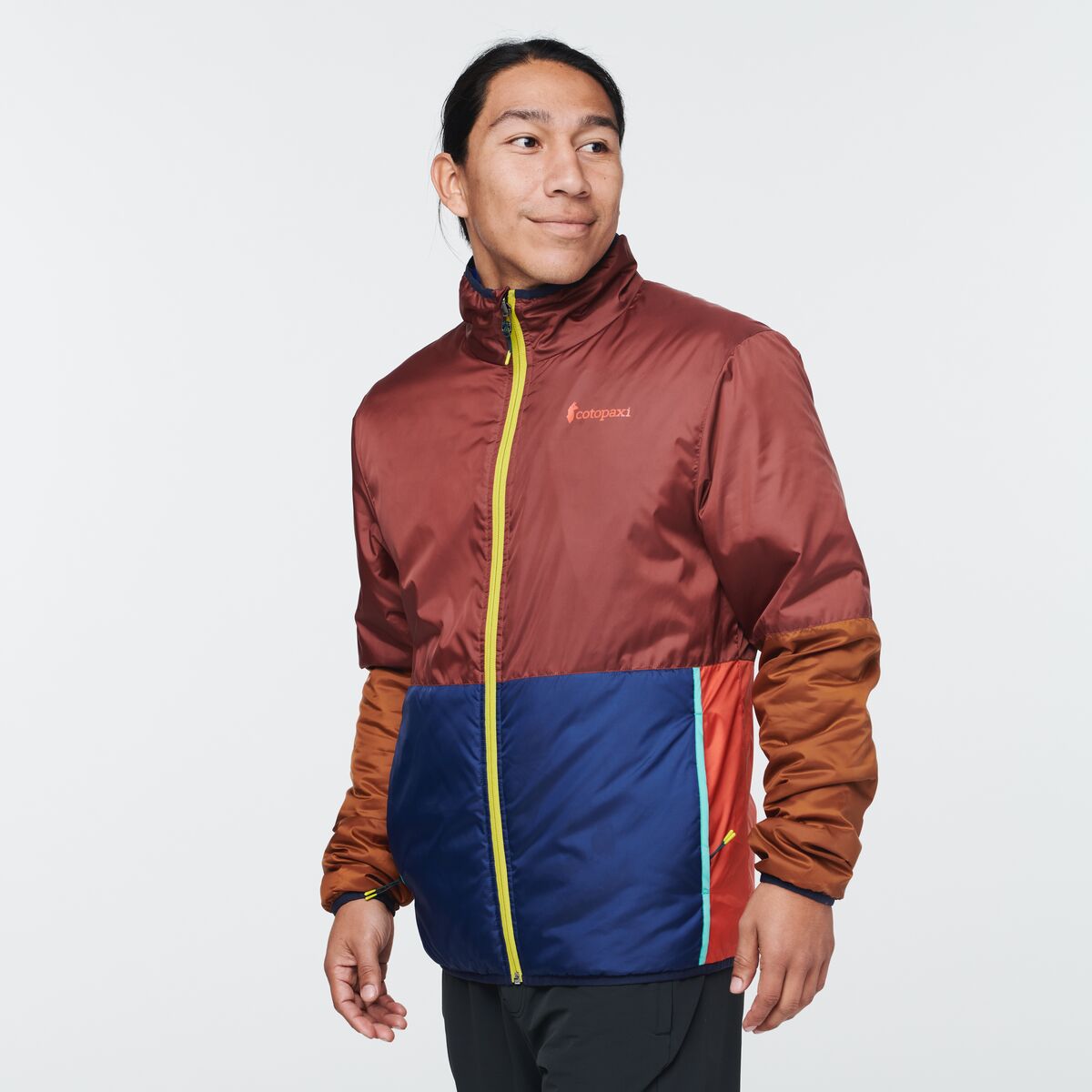 Teca Cálido Jacket - Men's, Tundra, Model Mario