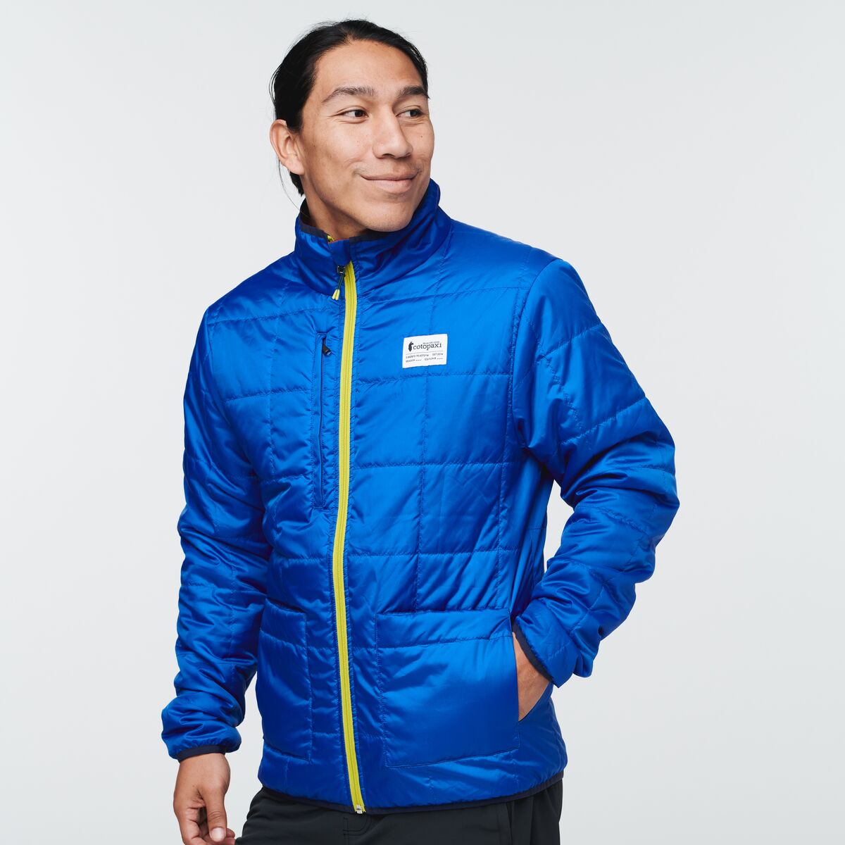 Teca Cálido Jacket - Men's, Tundra, Model Mario
