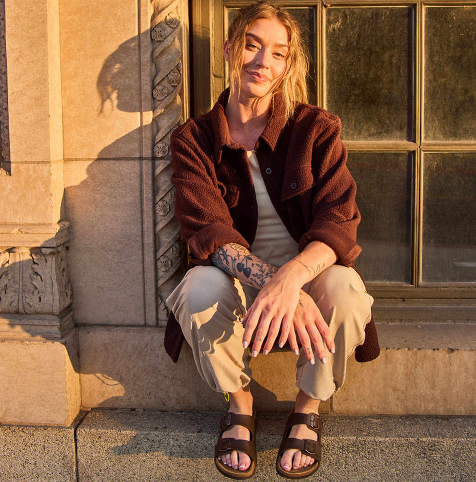 Cameta Shacket - Women's, Coffee, detail